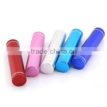 Round Shape Strong Led Torch Light Portable Power Bank 2000mah Mobile Custom Fast Charge Power Bank 2600mah With CE FCC ROHS