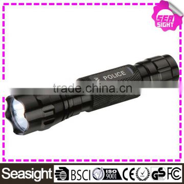 Fast track flashlight torch waterproof, 3W aluminium high power army torch light