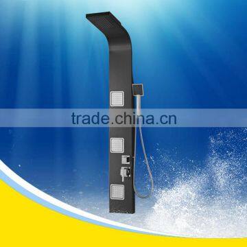 s.s black shower panel with massage Y-052