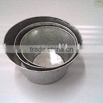 tin flower planter pot