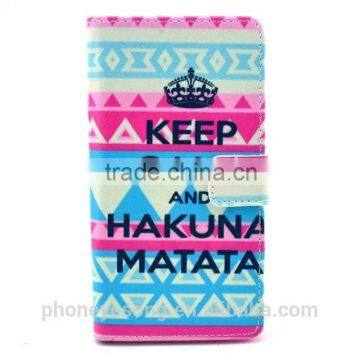 Customized printing leather mobile phone case For SONY Z3