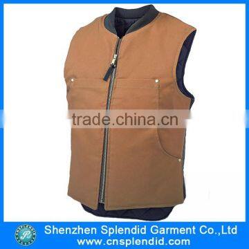 Custom men cheap leather motorcycle cooling vest