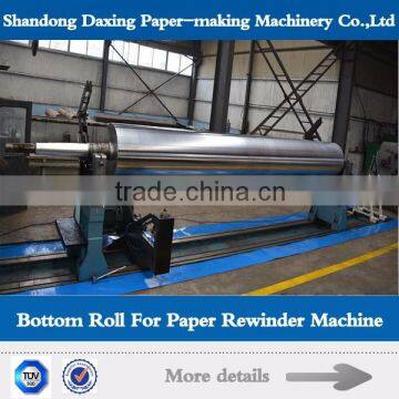 bottom roll for paper rewinder machine