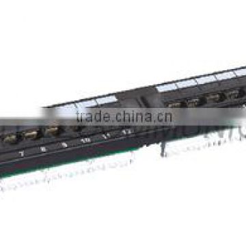 24 ports Cat5e 4*6 patch panel with Dual IDC