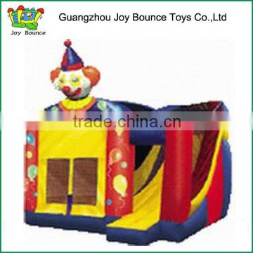 2015 best seller clown funny mini inflatable clown bouncy castle for kids