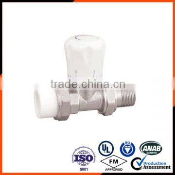 Straight type PPR temperature brass ball valve with male thread