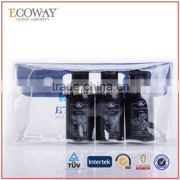 Black Hotel Bath Shower Gel Bottle With Flip Flop Cap Hotel Body Lotion Kit photo-2