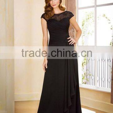 Long Evening Dress 2015 Fashionable Party Dress Plus Size Mother Of The Bride Dress Black Prom Dress XP-59