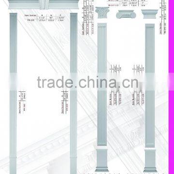 2015 High Quality Good Price Beautiful New Modern Luxury pu Decorative Pillar Moulding photo-2