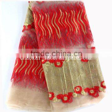 2015african French Net Lace Floral Dress Fabric French Lace Wedding Dress Fabric photo-3
