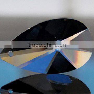 Machine cut almond crystal chandelier parts