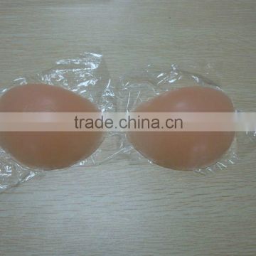 adhesive and strapless nude silicone bra with nipples