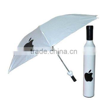 Wine Bottle Umbrella with apple trademark