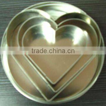 Custom design cheap metal cutter heart shaped cookie cutter