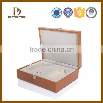 Professional house shape leather gift box / jewelry case