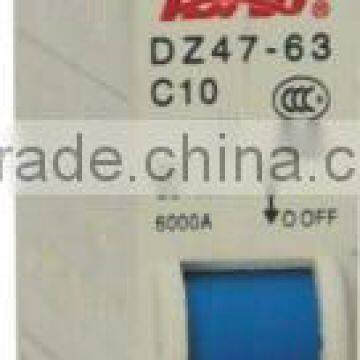 IEC61009 DZ47-63-1p C45 mini circuit breaker(MCB)