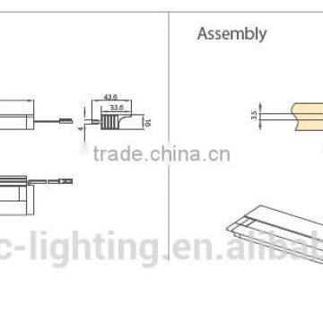 Slim Led Glass Shelf Light,led Glass Furniture Light for Display Window,glass Led Showcase Light photo-3