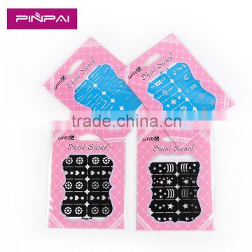 Laste Arrival Fashion DIY 3D Bule Black colors Nail art Decoration Nail art sticker Tips