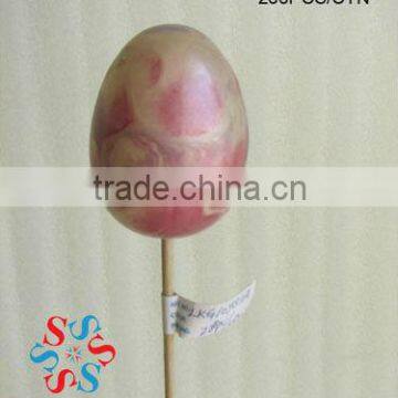 Hot Sale Artificial Polyster Easter Egg With Stem For Christmas And Home Decoration