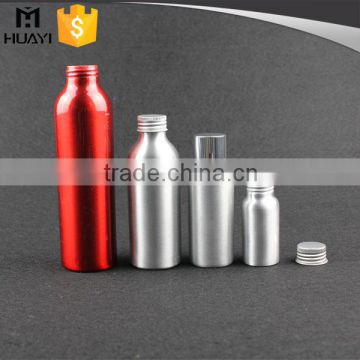 Hot sale sports aluminum cosmetic bottle with screw aluminium cap