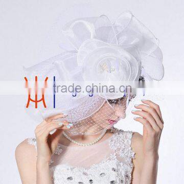 Fancy White Wedding Fascinators 2015 New Arrival Wholesale