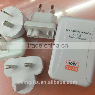 Promotion Universal 4-USB Ports AC Power Adaptor