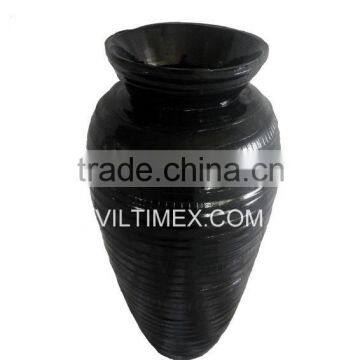 Recycled Rubber Vase, Inside Bamboo Vase