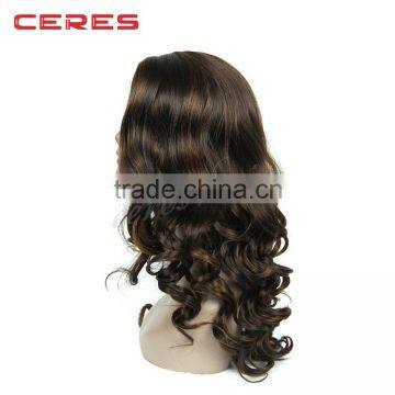 Wholesale 7A Full Lace Human Hair Wigs Natural Color Glueless Full Lace Wig With Baby Hair
