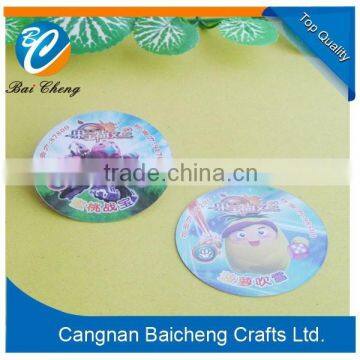 2015 best seller of round metal badge with painting company logo of 3m adhensive sticker for your furniture and luggages