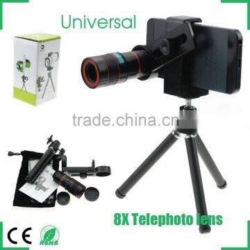 Universal HD 8x Telephoto Lens Mobile Phone Camera For iphone 5s 4s Samsung HTC