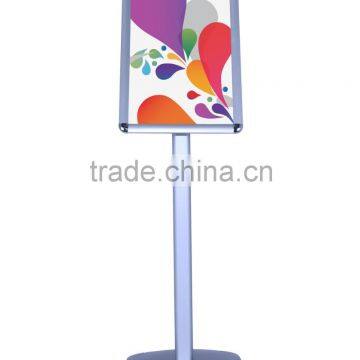 floor stand satin aluminum sign post a3 standard information stands