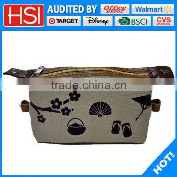 wholesale competitive price elegant canvas cosmetic bag