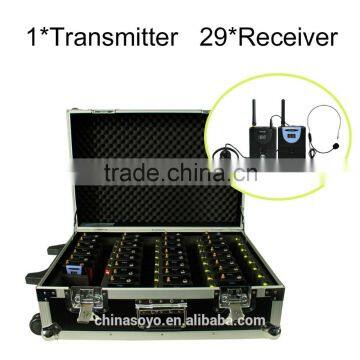 Charging Case for 2.4GHz Wireless Tour Guide System (power for 30 device at same time) 1 transmitter and 29 receivers