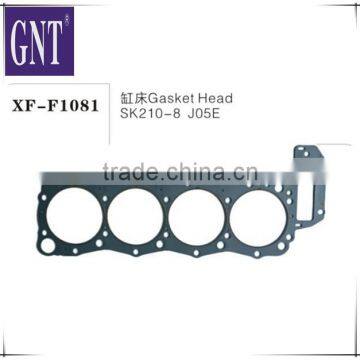 excavator Cylinder head gasket for SK210-8 J05E