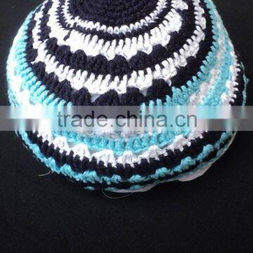 2015 New Crochet Kippah/hand Made Knitted Kippot/judaica Kippah / Cotton Hand-made Kippah photo-3