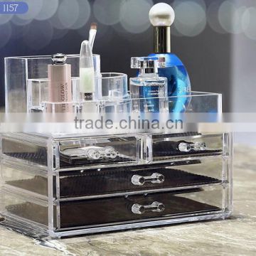 Acrylic Jewelry & Cosmetic Storage Display organizer clear acrylic storage boxes