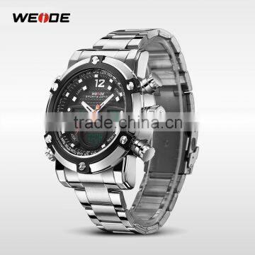 WEIDE Quartz Watches Men Male Dress Clock Luxury Brand Sport Waterproof Stopwatch Alarm Stylish Casual Clock