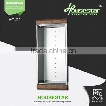 2015 New Colander Design Fruit and Vegetable Stainless Steel Colander With Handle And Stand photo-3