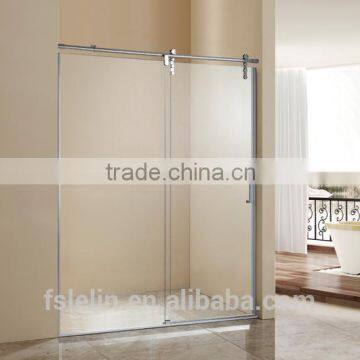 Foshan Lelin 304# stainless steel bath shower enclosure cabin vanity with 8~10mm tempered glass SS-05