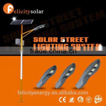 Felicitysolar high quality easy install 60W outdoor solar power led street light with pole