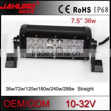 heavy duty durable housing led light bar for car double row 36w light led for car modification