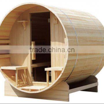 6 person solid wood barrel sauna for garden house