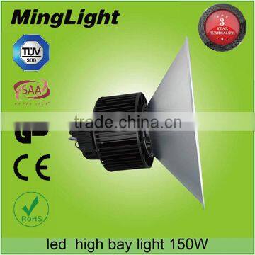 CE RoHS TUV SAA GS approved waterproof IP65 outdoor 150w led high bay lighting