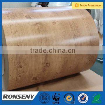 Supply high quality wood look steel sheet /wood look metal tile/wood grain PPGI