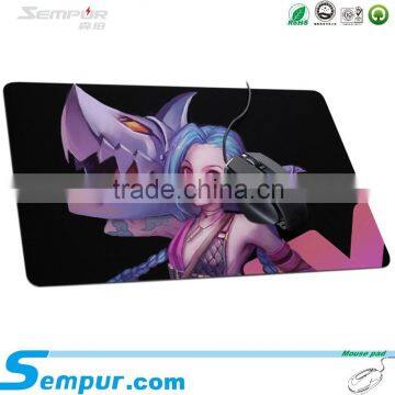 Eco-friendly Rubber Gaming Mouse Pad Flat Gaming Mouse Pad Approved by REACH and ROHS