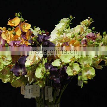 artificial wholesale flowers phalaenopsis archid cheap with seven heads