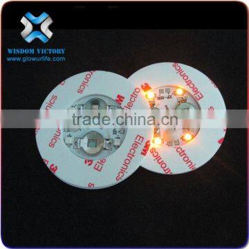 Bases for Centerpieces Promotional Items Direct Factory High Quality Colorful Led Flashing Promotional Pvc Coaster photo-4