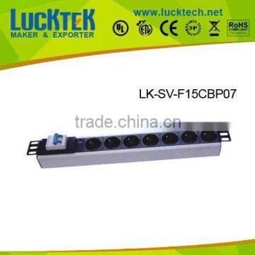 16A 250V 7ways 1.5U PDU socket