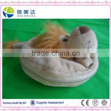 Animal head plush hand bag