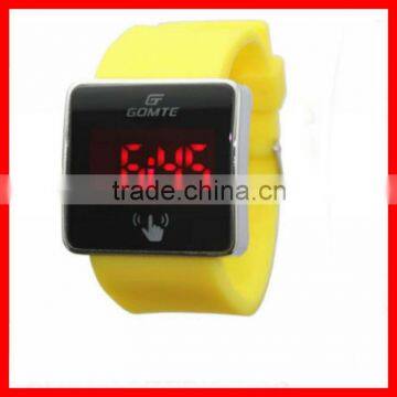 Silicone japan movt quartz watch stainless steel black